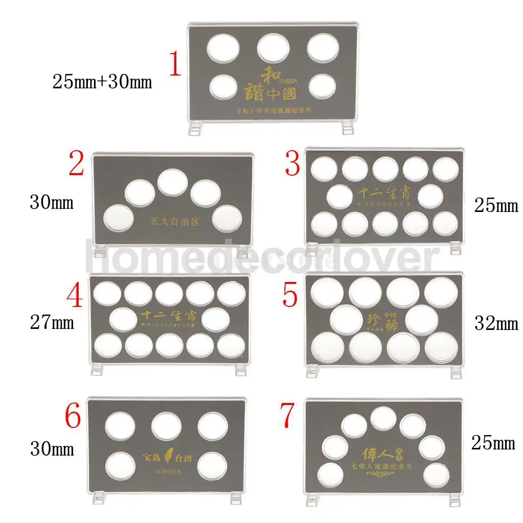 Single Boxed Coin Capsule Holder Set Plastic Stand for 25MM/27MM/30MM/32MM Commemorative Coins
Single Boxed Coin Capsule Holder Set Plastic Stand for 25MM/27MM/30MM/32MM Commemorative Coins