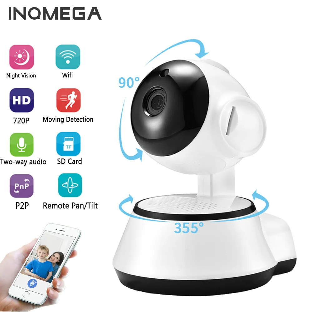

INQMEGA IP Camera Wireless 720P Home Security Surveillance CCTV Network Camera Night Vision Two Way Audio Baby Monitor V380