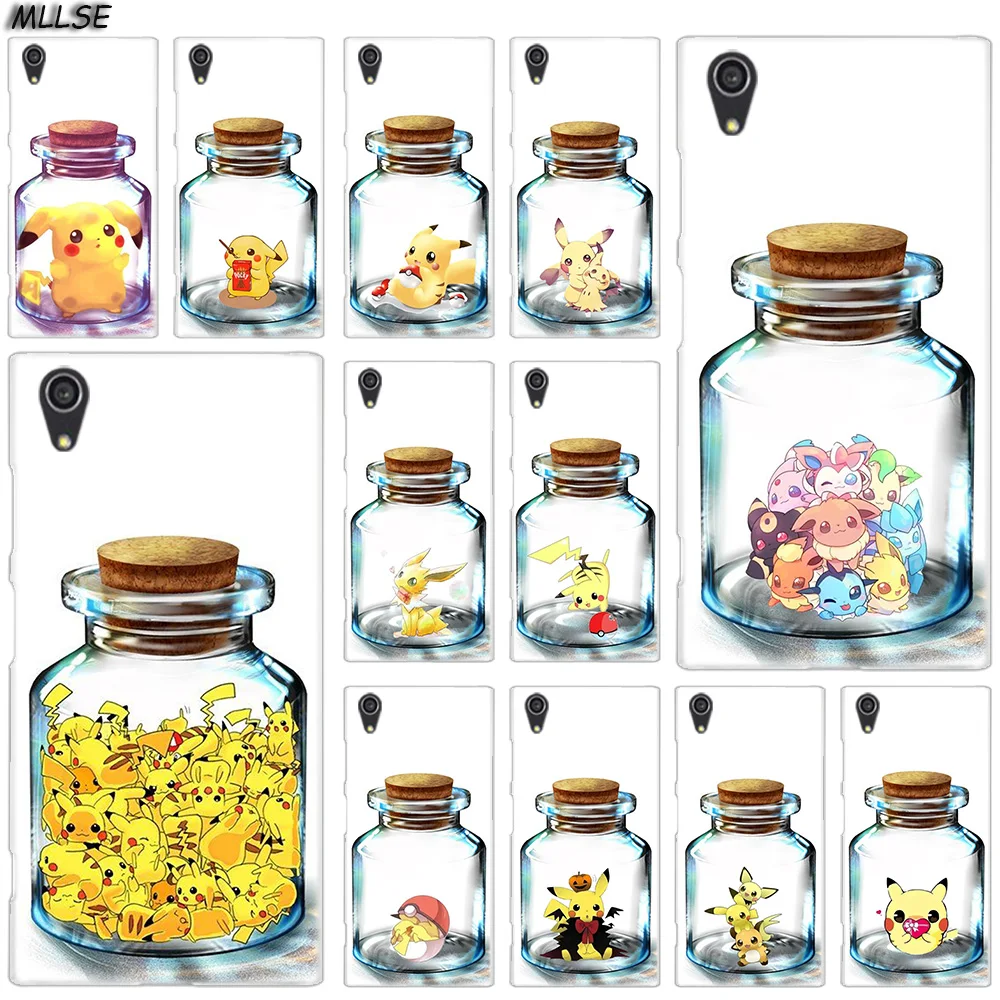 

MLLSE Anime pokemons pika Bottle Case Cover for Sony Xperia M4Aqua M5 E5 X XA XA1 XA2 Plus XA3 XZ XZ1 XZ2 Compact Z5 L1 L2 L3