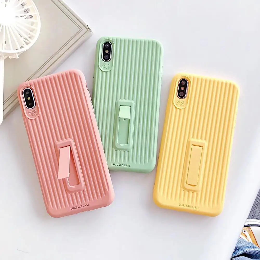 maosenguoji support stripe Suitcase Solid color fashion soft Mobile Phone Case for iphone 6 6s 7 7plus 8 plus X XR XS MAX cover
maosenguoji support stripe Suitcase Solid color fashion soft Mobile Phone Case for iphone 6 6s 7 7plus 8 plus X XR XS MAX cover