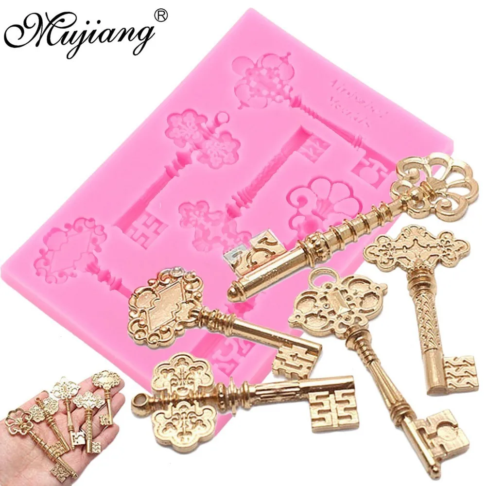 DIY Victorian Key Set Silicone Mold Sugarcraft Fondant Chocolate Candy Gumpaste Mold Cupcake Cookie Baking Cake Decorating Tools
DIY Victorian Key Set Silicone Mold Sugarcraft Fondant Chocolate Candy Gumpaste Mold Cupcake Cookie Baking Cake Decorating Tools