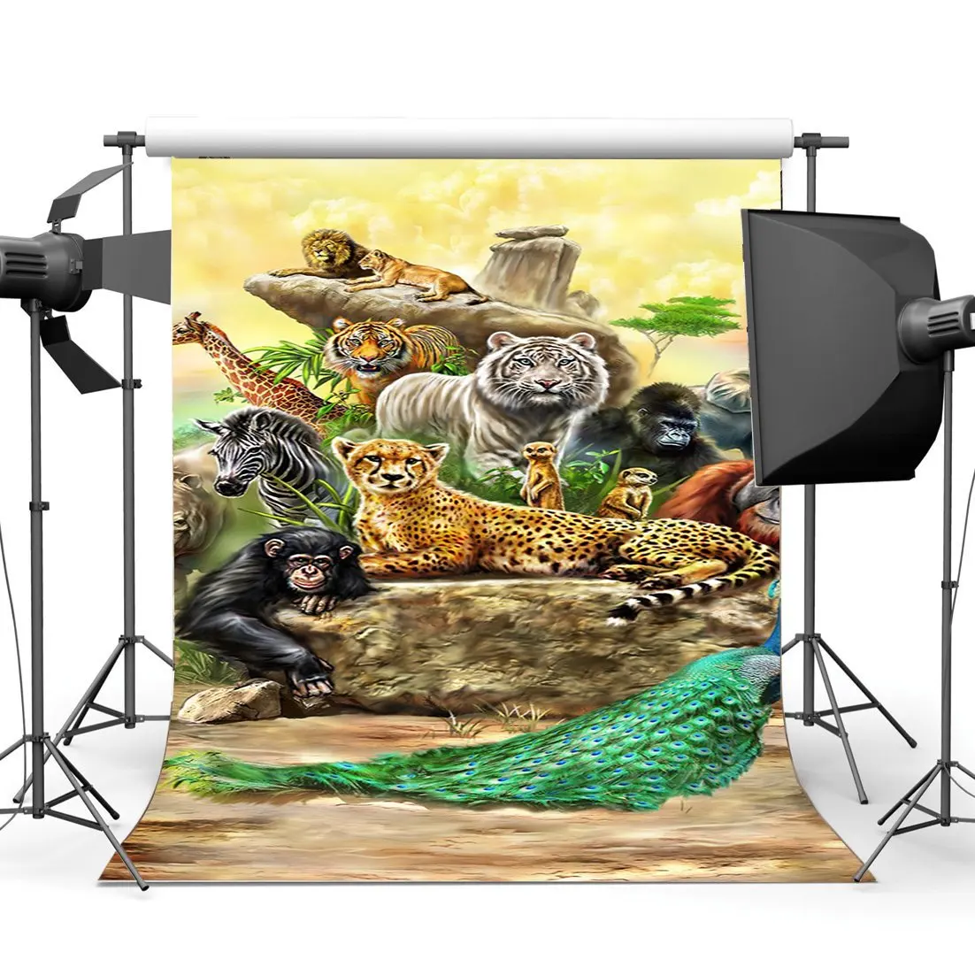 Zoo Backdrop Animals World Backdrops Tiger Lion Zebra Peacock Elephant Giraffe Cartoon Photography Background
Zoo Backdrop Animals World Backdrops Tiger Lion Zebra Peacock Elephant Giraffe Cartoon Photography Background