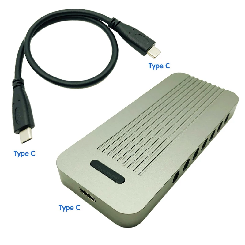 Алюминиевый внешний корпус M.2 до 10 Гбит/с USB 3,1 Type C NVMe PCIe 3,0 SSD, чехол для M Key NGFF USB3.1 HDD
Алюминиевый внешний корпус M.2 до 10 Гбит/с USB 3,1 Type C NVMe PCIe 3,0 SSD, чехол для M Key NGFF USB3.1 HDD