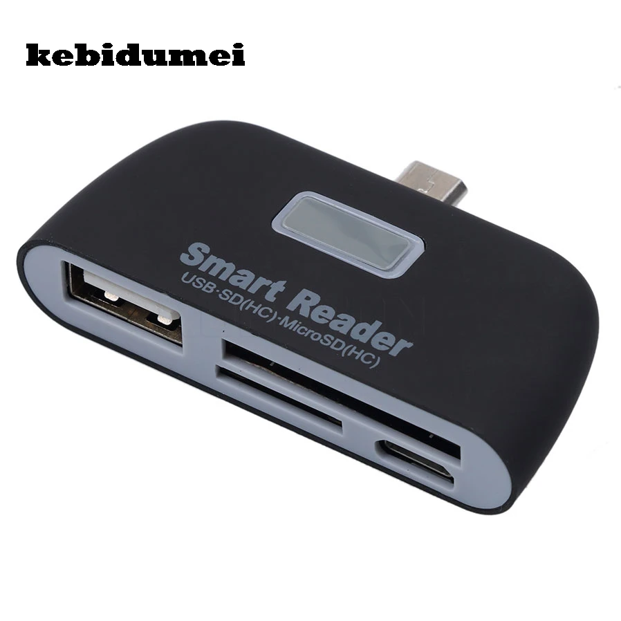 Кард-ридер kebidumei 4 в 1 OTG/TF/Micro SD для Samsung Galaxy S5 S6 S7 планшета Android | Компьютеры и офис