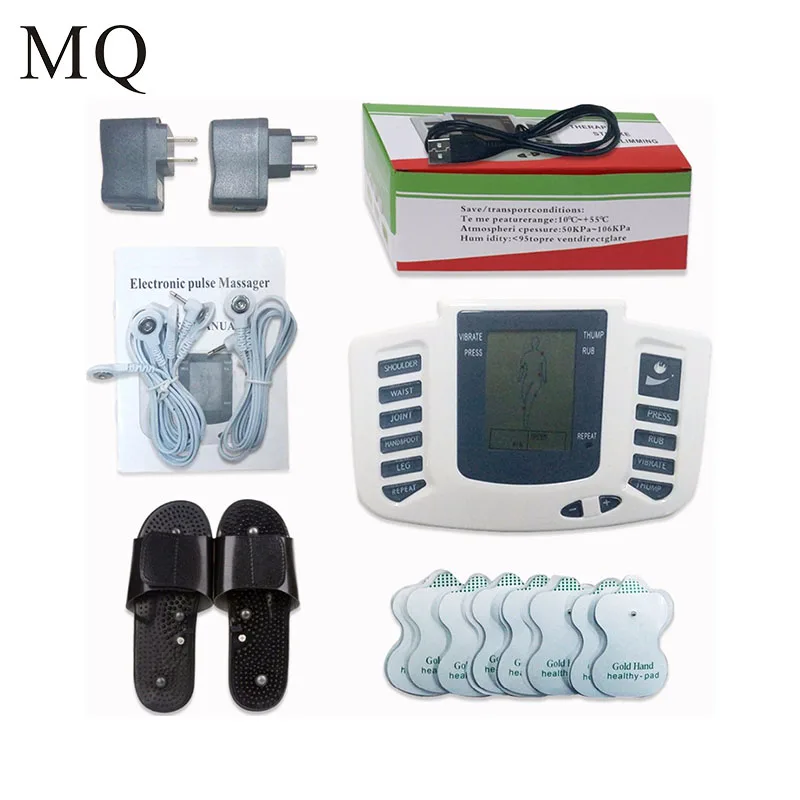 Electrical Stimulator Full Body Relax Muscle Massager Pulse TENS Acupuncture with Therapy Slipper 16 Electrode Pads
Electrical Stimulator Full Body Relax Muscle Massager Pulse TENS Acupuncture with Therapy Slipper 16 Electrode Pads