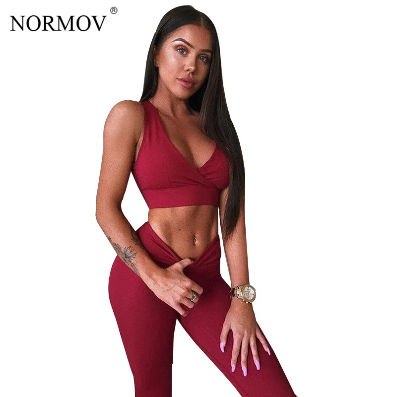 NORMOV Women Two Piece Set Tracksuits Women Set Bra And Fitness Fitness Leggings Women's Sexy Sportswear For Women Clothing
NORMOV Women Two Piece Set Tracksuits Women Set Bra And Fitness Fitness Leggings Women's Sexy Sportswear For Women Clothing
