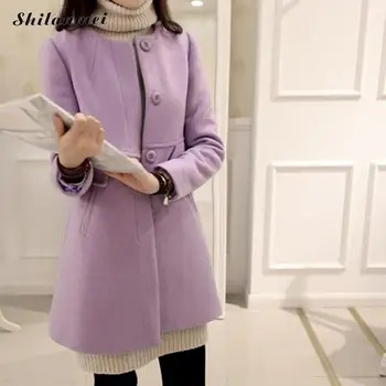 2019 Autumn Spring Fashion Woman Wool Coats Casual Plus Size 4xl 5xl Solid Jacket Female Elegant Long Sleeve Wool Outwear
2019 Autumn Spring Fashion Woman Wool Coats Casual Plus Size 4xl 5xl Solid Jacket Female Elegant Long Sleeve Wool Outwear