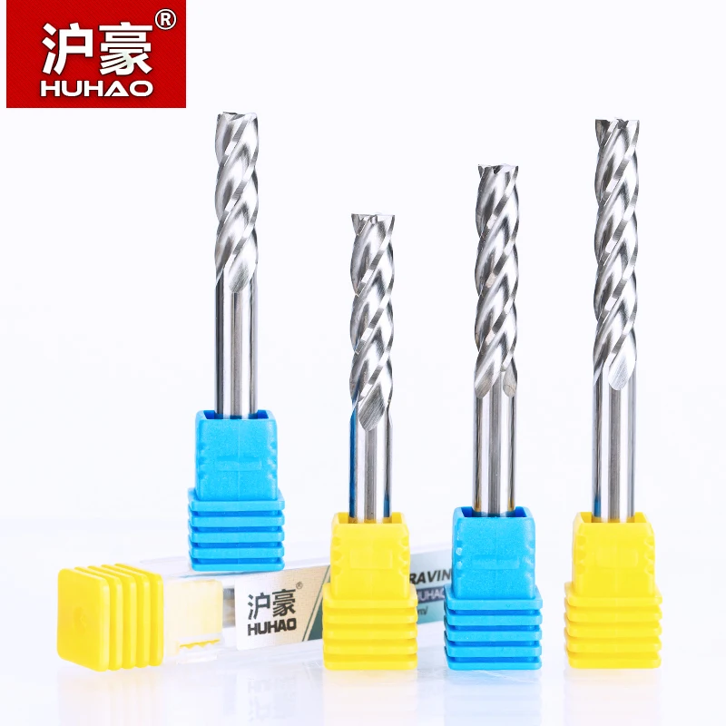 HUHAO 1PC 6mm 4 Flute Spiral End Mill straight shank milling cutter CNC Router Bits For Wood Tungsten Carbide Milling route tool
HUHAO 1PC 6mm 4 Flute Spiral End Mill straight shank milling cutter CNC Router Bits For Wood Tungsten Carbide Milling route tool