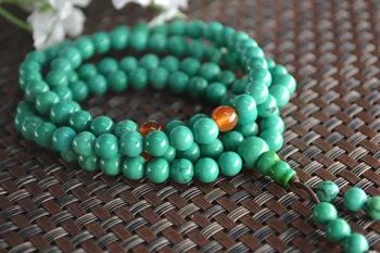 10pcs High Quality Natural Green Stone 108 Round BeadsTibetan Prayer Mala Stretch Bracelets 
10pcs High Quality Natural Green Stone 108 Round BeadsTibetan Prayer Mala Stretch Bracelets
