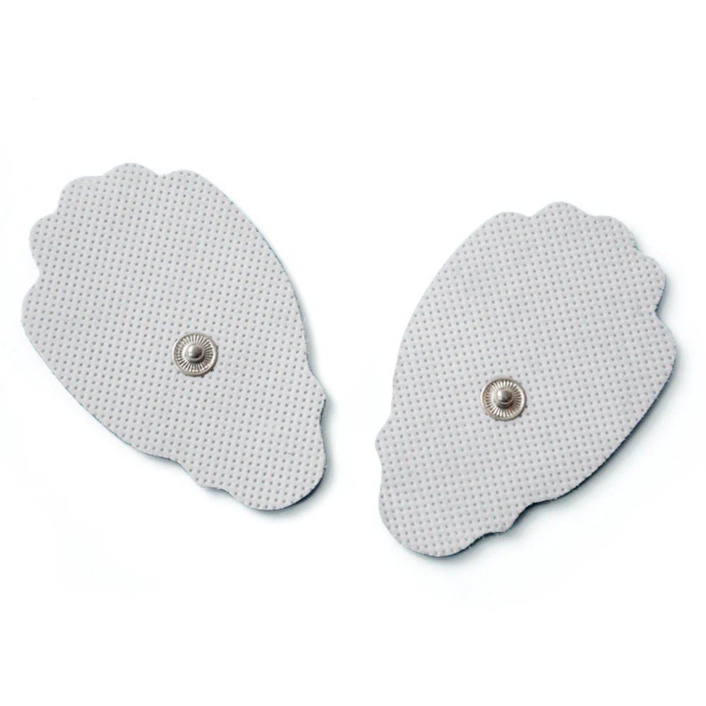 

50 Pairs TENS Electrode Pads Palm Shape With Button 3.5mm Use For TENS Digital Therapy Machine