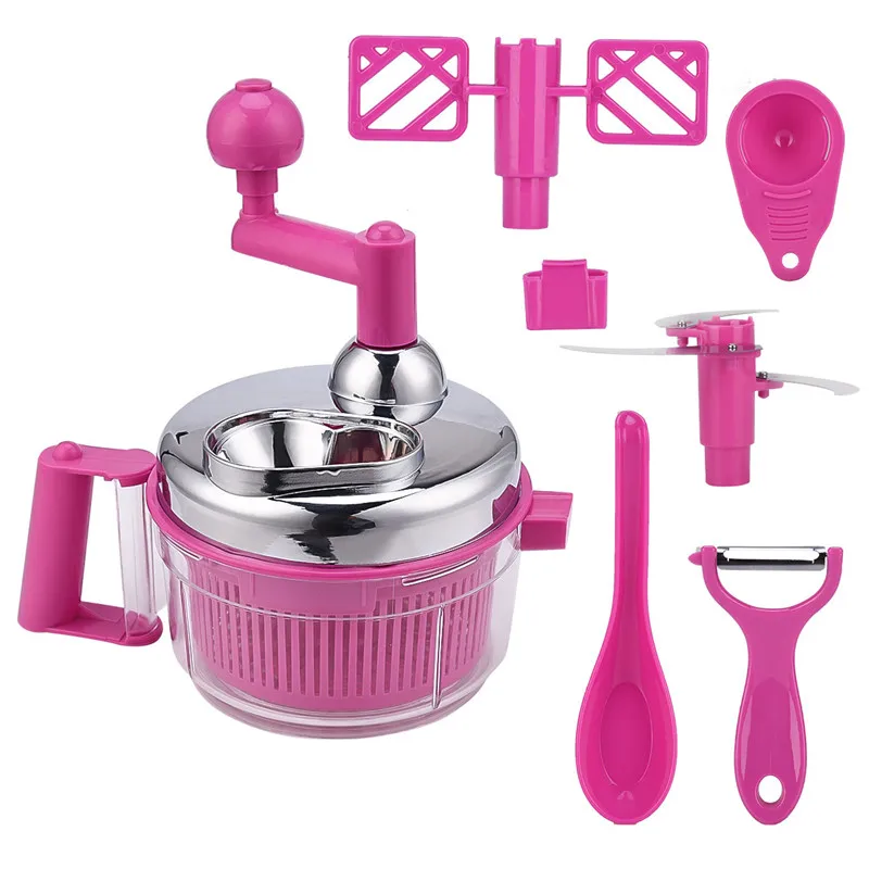 Manual Food Chopper Shredder Onion Fruit Cutter Vegetable Twist Crusher Meat Grinder Mixer Salad Meat Blender Chopper Kitchen
Manual Food Chopper Shredder Onion Fruit Cutter Vegetable Twist Crusher Meat Grinder Mixer Salad Meat Blender Chopper Kitchen