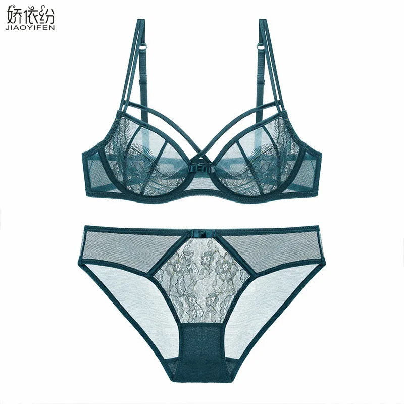 JYF Sexy bra set ultra-thin transparent lace underwear summer comfortable hollow breathable bra brief sets for women lingerie
JYF Sexy bra set ultra-thin transparent lace underwear summer comfortable hollow breathable bra brief sets for women lingerie