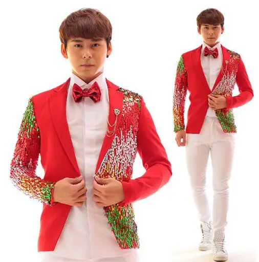 S-4XL 2017 New Men's clothing Singers fashion DS bigbang DJ Punk color sequins suit Formal Dress male bar stage Costumes VSTINUS
S-4XL 2017 New Men's clothing Singers fashion DS bigbang DJ Punk color sequins suit Formal Dress male bar stage Costumes VSTINUS