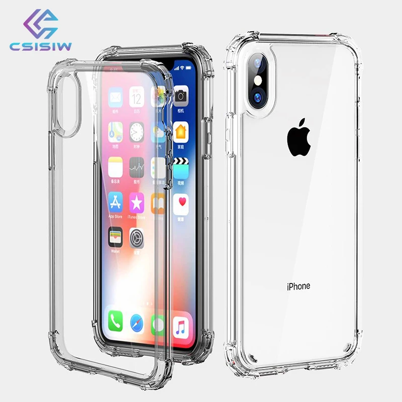 Luxury Shockproof Bumper Transparent Silicone Phone Case For iPhone X XS XR XS Max 8 7 6 6S Plus Clear protection Back Cover
Luxury Shockproof Bumper Transparent Silicone Phone Case For iPhone X XS XR XS Max 8 7 6 6S Plus Clear protection Back Cover