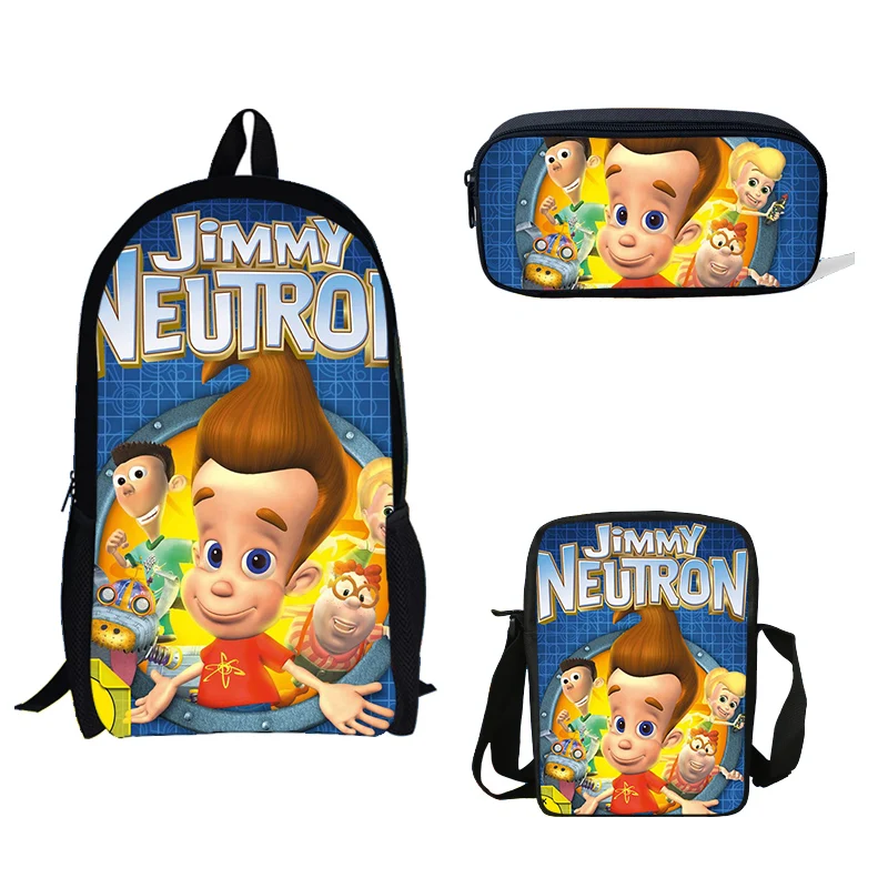 New Cartoon Jimmy Neutron Print Backpacks Children Bookbag Boys School Bag Mochila Daily Shoulder Set Pencil Croobody Custom
New Cartoon Jimmy Neutron Print Backpacks Children Bookbag Boys School Bag Mochila Daily Shoulder Set Pencil Croobody Custom