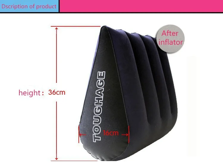 High quality Toughage Inflatable Sex Pillow Positions Adult Sex Sofa Bed Cushion Triangle Wedge Pad Sofa Toys Sex Hold Pillow 7