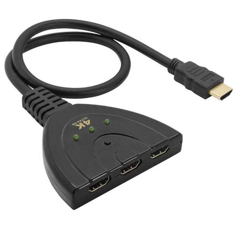 MOONBIFFY 4K*2K 3D Mini 3 Port HDMI Switch 1.4b 4K Switcher HDMI Splitter 1080P 3 in 1 out Port Hub for DVD HDTV Xbox PS3 PS4
MOONBIFFY 4K*2K 3D Mini 3 Port HDMI Switch 1.4b 4K Switcher HDMI Splitter 1080P 3 in 1 out Port Hub for DVD HDTV Xbox PS3 PS4