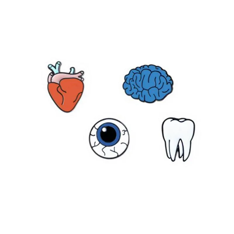 FUNIQUE 1-4pcs Alloy Pin Enamel Decorative Brooches Women Tooth Eyes Organ Brooches Lapel Pins Badge Collar Brooch Bag Jewelry
FUNIQUE 1-4pcs Alloy Pin Enamel Decorative Brooches Women Tooth Eyes Organ Brooches Lapel Pins Badge Collar Brooch Bag Jewelry