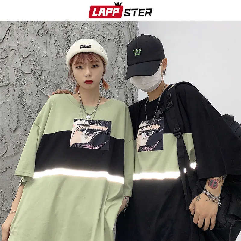 LAPPSTER Funny Reflective Oversized T Shirts Summer 2019 Couple Hip Hop Designer Tshirts Male Fashions Harajuku Black T Shirt
LAPPSTER Funny Reflective Oversized T Shirts Summer 2019 Couple Hip Hop Designer Tshirts Male Fashions Harajuku Black T Shirt