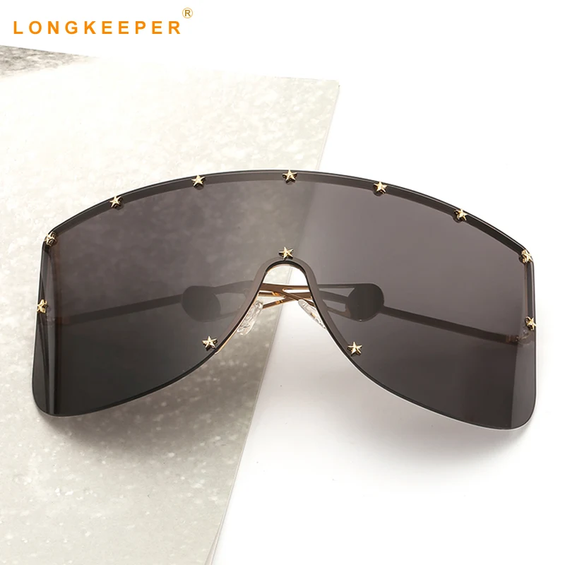 Oversized Rimless Sunglasses Women Flat Top Oversize Shield Big Goggle Sun Glasses Fashion Trendy Festival Eyewear UV400
Oversized Rimless Sunglasses Women Flat Top Oversize Shield Big Goggle Sun Glasses Fashion Trendy Festival Eyewear UV400
