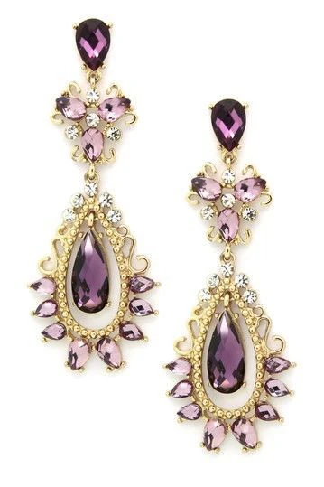 SHUANGR Jewelry Charm Fashion Wedding Earrings With Purple Teardrop Crystal Earrings Big Dangle Earrings Jewelry Gift for Women
SHUANGR Jewelry Charm Fashion Wedding Earrings With Purple Teardrop Crystal Earrings Big Dangle Earrings Jewelry Gift for Women