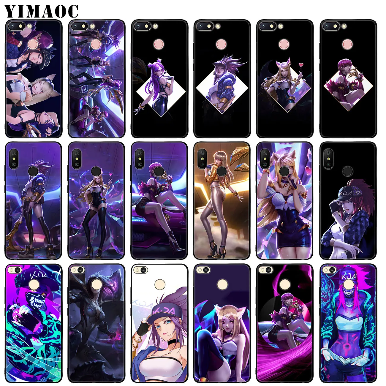 YIMAOC lol kda kaisa Ahri akali Soft Silicone Phone Case for Xiaomi Redmi K20 Pro 6A 7A Note 8 7 5 6 Pro Mi Black TPU Cover
YIMAOC lol kda kaisa Ahri akali Soft Silicone Phone Case for Xiaomi Redmi K20 Pro 6A 7A Note 8 7 5 6 Pro Mi Black TPU Cover