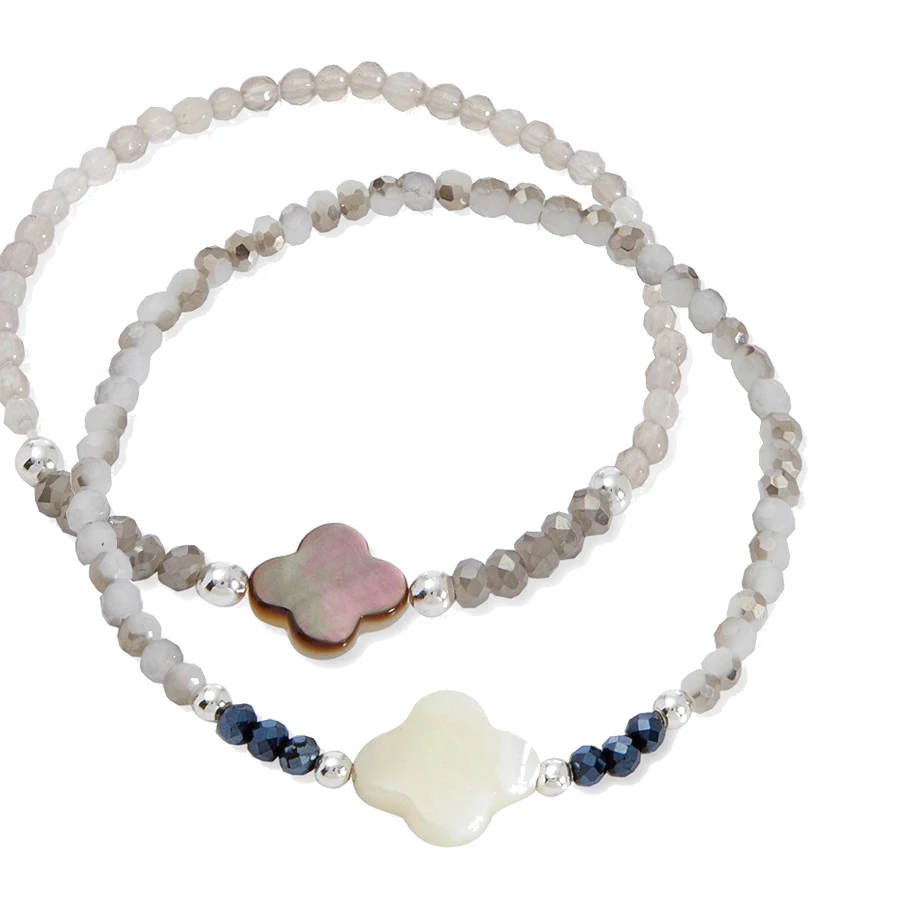 Lohri Crystal natural stone glass bead Bracelet new natural real four Leaf Clover charms Bracelet Lucky Gift bracelets for women
Lohri Crystal natural stone glass bead Bracelet new natural real four Leaf Clover charms Bracelet Lucky Gift bracelets for women