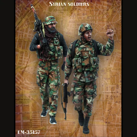 1/35 syrian soldiers resin kit soldiers GK Military scene combination Modern military subject matter Uncoated No colour
1/35 syrian soldiers resin kit soldiers GK Military scene combination Modern military subject matter Uncoated No colour
