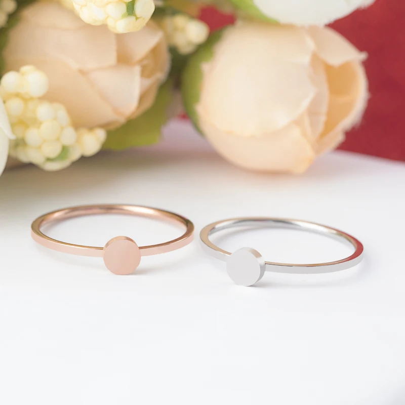 ZMZY 1mm Simple Circle Thin Minimalist Stainless Steel Engagement Ring Finger Jewelry Stackable Wedding Rings for Women Gift
ZMZY 1mm Simple Circle Thin Minimalist Stainless Steel Engagement Ring Finger Jewelry Stackable Wedding Rings for Women Gift