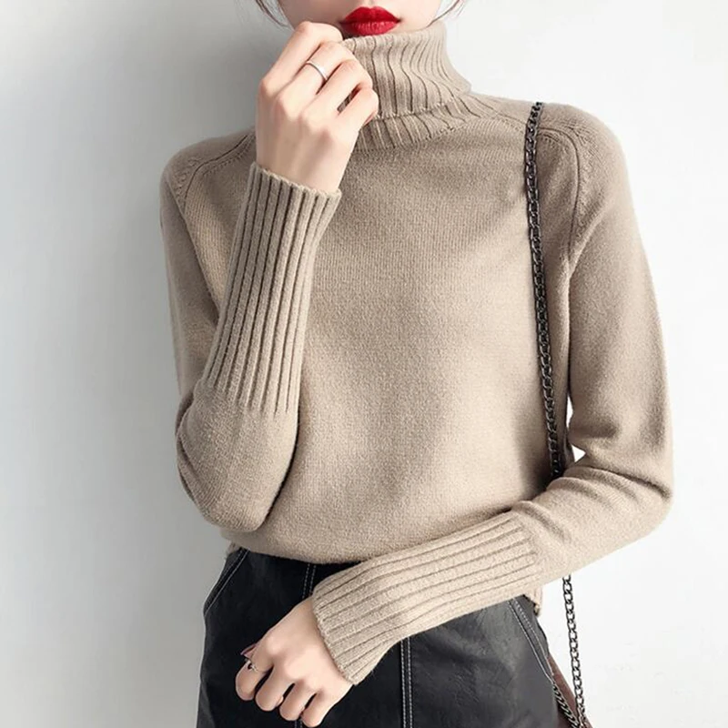 New Thick Turtleneck Warm Women Sweater Pullovers Autumn Winter Knitted Femme Soft Jumper Female Bottoming Sweater Solid Tops 83
New Thick Turtleneck Warm Women Sweater Pullovers Autumn Winter Knitted Femme Soft Jumper Female Bottoming Sweater Solid Tops 83
