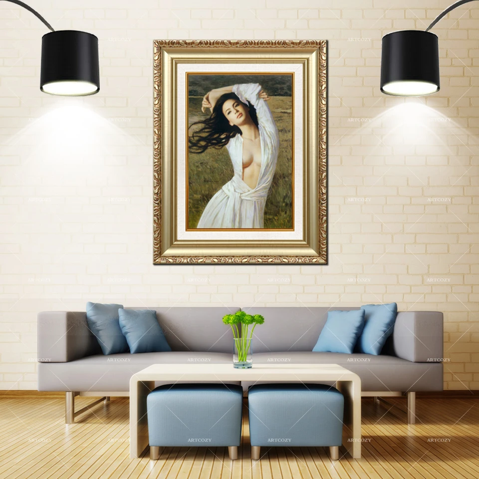 Artcozy Golden Frame Abstract xie chu yu Drawing Girl Waterproof Canvas Painting
Artcozy Golden Frame Abstract xie chu yu Drawing Girl Waterproof Canvas Painting