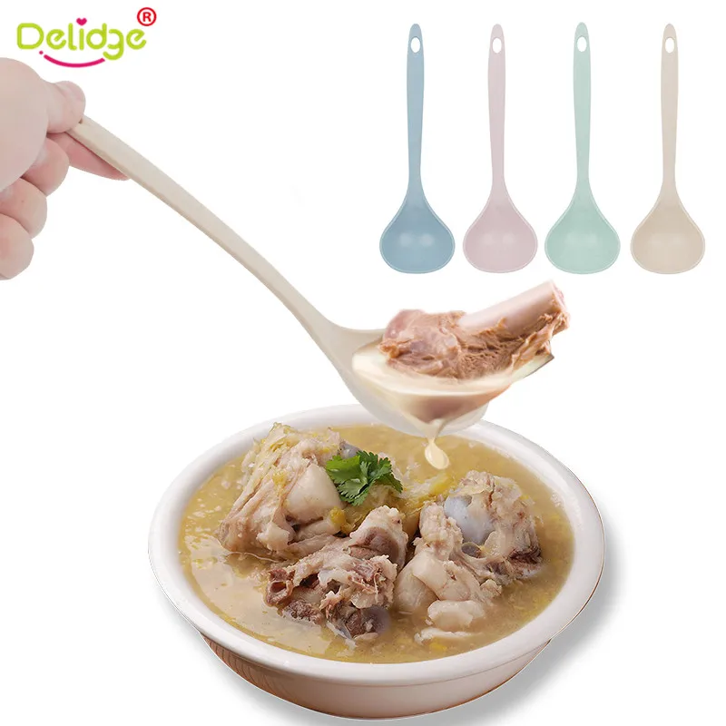 Delidge 1 pc 23.3*7cm Long Handled Spoon Wheat Straw Large Size 4 Colors Porridge Soup Spoon Kitchen Cooking Tools Dropshipping
Delidge 1 pc 23.3*7cm Long Handled Spoon Wheat Straw Large Size 4 Colors Porridge Soup Spoon Kitchen Cooking Tools Dropshipping
