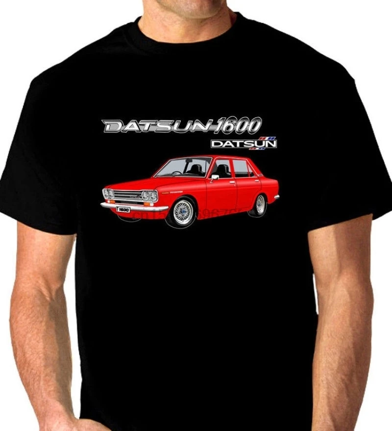 Datsun 1600 510 Sedan Quality Black Tshirt Big Fit Fashion Street Style T Shirt Tops 
Datsun 1600 510 Sedan Quality Black Tshirt Big Fit Fashion Street Style T Shirt Tops