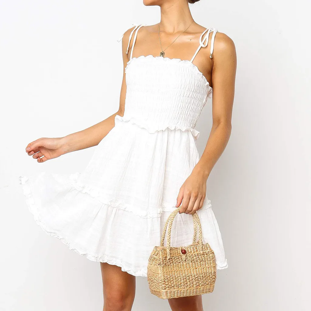 Women Casual Solid Above Knee Dress Sleeveless Loose Party Mini Dress lantern sleeve neck rock Spdnica saia rock#20
Women Casual Solid Above Knee Dress Sleeveless Loose Party Mini Dress lantern sleeve neck rock Spdnica saia rock#20