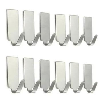 New Quality 12Pcs Hooks Self Adhesive Home Kitchen Wall Door Stainless Steel Holder Hook Hanger 3.5cm*1.5cm Wholesale &920
New Quality 12Pcs Hooks Self Adhesive Home Kitchen Wall Door Stainless Steel Holder Hook Hanger 3.5cm*1.5cm Wholesale &920