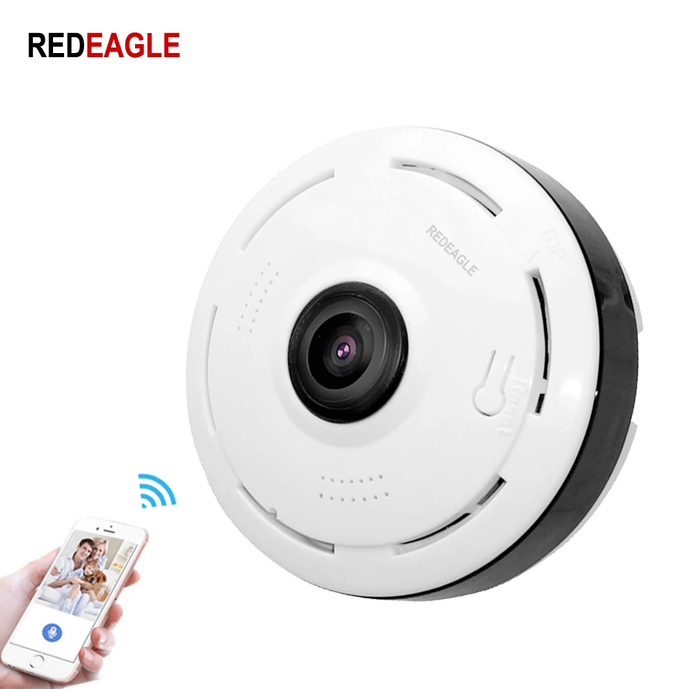 

REDEAGLE 360 Degree 3D VR Panoramic Camera 960P 1080P Mini Dome Wireless Wifi IP camera Home Security Wi-FI Camera MAX 64GB