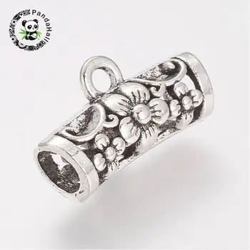 1000g Tibetan Style Alloy Hanger Links for DIY Antique Silver Color Hollow Tube Scarf Bail Beads 10.5x19x7mm
1000g Tibetan Style Alloy Hanger Links for DIY Antique Silver Color Hollow Tube Scarf Bail Beads 10.5x19x7mm