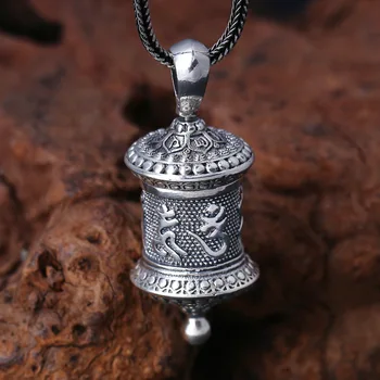 Manufacturers S925 Sterling Silver Jewelry men's Personality six-word Mantra Pendant Thai Silver Vintage Necklace With Pendant
Manufacturers S925 Sterling Silver Jewelry men's Personality six-word Mantra Pendant Thai Silver Vintage Necklace With Pendant