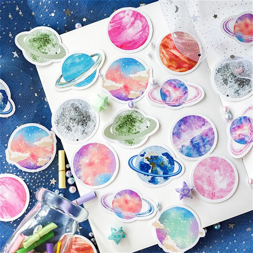 LOLEDE New 45pcs/set Star Sky Stationery Stickers Kawaii Diary Handmade Adhesive Paper Flake Sticker Scrapbooking Stationery
LOLEDE New 45pcs/set Star Sky Stationery Stickers Kawaii Diary Handmade Adhesive Paper Flake Sticker Scrapbooking Stationery
