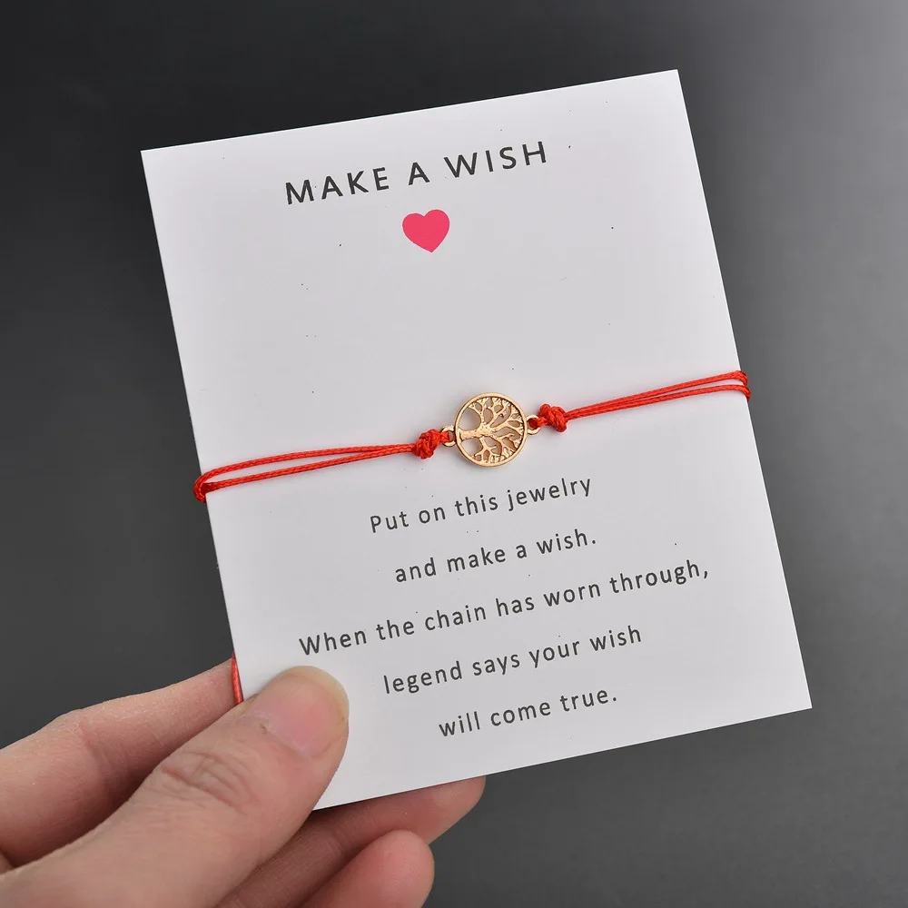 Handmade Gold Color Tree of Life Charm Bracelets For Women Colorful Adjustable Rope Chain Weave Bracelet Fashion Wish Jewelry
Handmade Gold Color Tree of Life Charm Bracelets For Women Colorful Adjustable Rope Chain Weave Bracelet Fashion Wish Jewelry