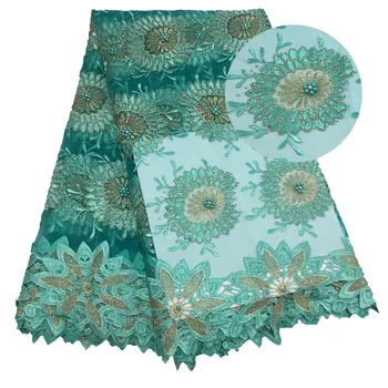 Wholesale! African lace fabric with beads green color embroidery tulle lace fabric french net lace fabric for party dress 5yards
Wholesale! African lace fabric with beads green color embroidery tulle lace fabric french net lace fabric for party dress 5yards