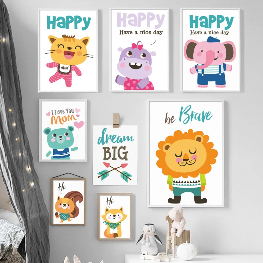7-Space Cartoon Wall Art Print Cute Animals Cat Monkey Lion Canvas Painting Kids Room Decoration Nordic Poster Nursery Pictures
7-Space Cartoon Wall Art Print Cute Animals Cat Monkey Lion Canvas Painting Kids Room Decoration Nordic Poster Nursery Pictures