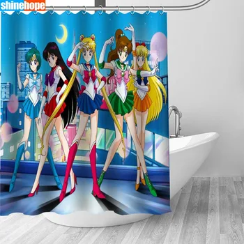 150x180CM Nordic Pictures Polyester Waterproof Sailor Moon Shower Curtains High Quality Bath Curtain In The Bathroom
150x180CM Nordic Pictures Polyester Waterproof Sailor Moon Shower Curtains High Quality Bath Curtain In The Bathroom