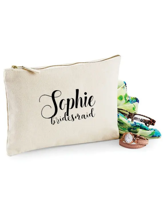 customized wedding bridesmaid bride Make Up makeup comestic Canvas favor Bags Bridal Party Bags toiletry zipper pouches
customized wedding bridesmaid bride Make Up makeup comestic Canvas favor Bags Bridal Party Bags toiletry zipper pouches