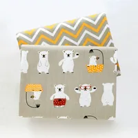 Printed Cartoon Kids Twill Cotton Fabric,Patchwork Cloth,DIY Sewing Quilting Fat Quarters Material For Baby&Child image