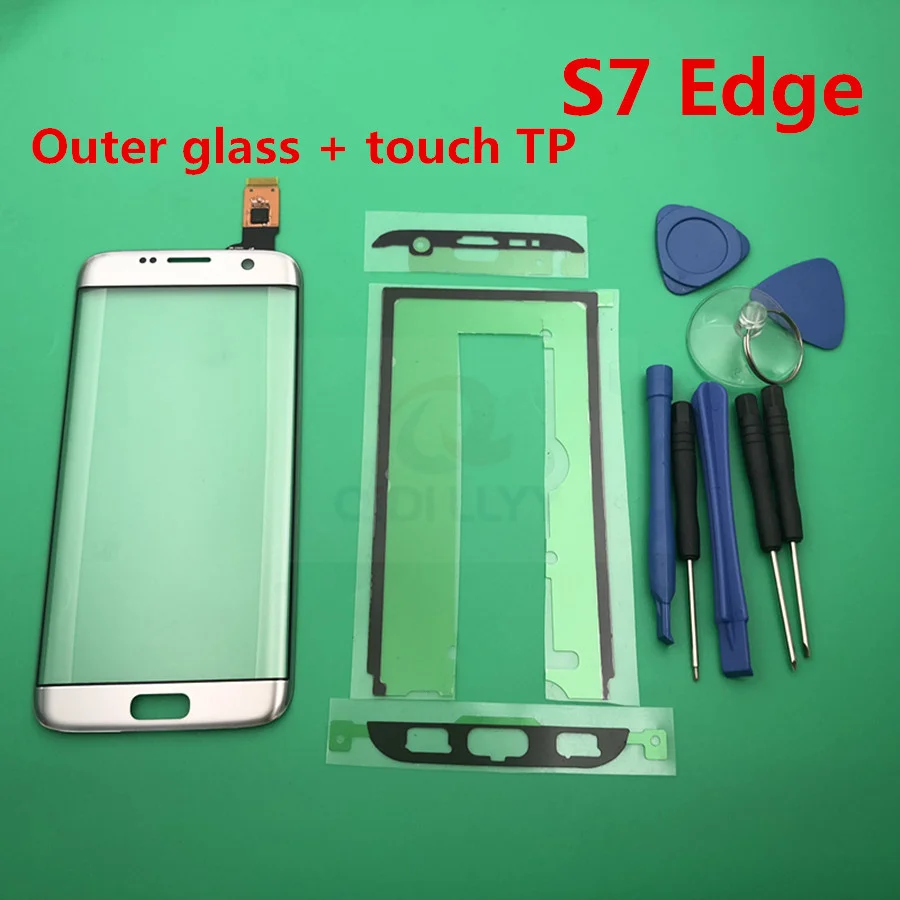 Touch Screen Glass Digitizer Panel Lens +TP with touch flex cable Sensor Glass For Samsung Galaxy S7 Edge G935 G935F G935FD
Touch Screen Glass Digitizer Panel Lens +TP with touch flex cable Sensor Glass For Samsung Galaxy S7 Edge G935 G935F G935FD