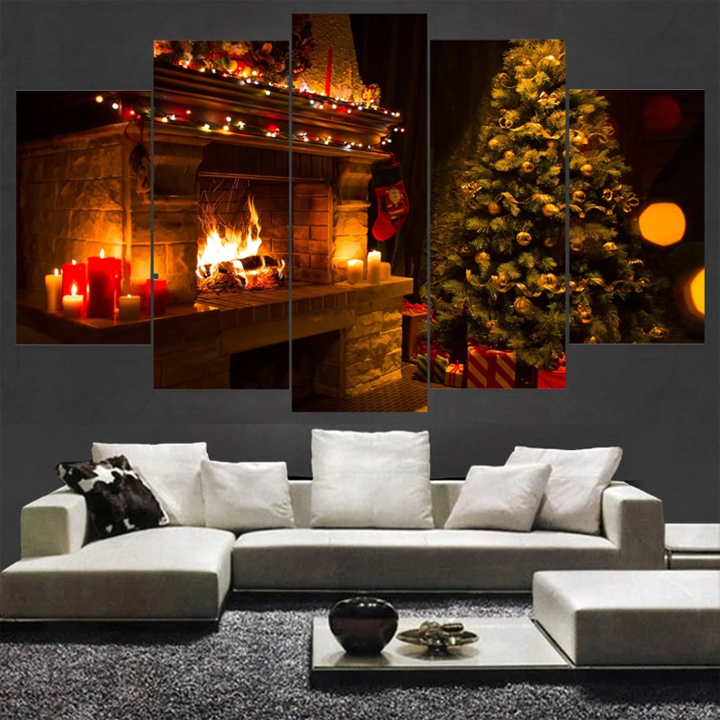 Frame Art Poster Wall Picture Painting Home Decor 5 Panel Christmas Tree Printed On Canvas For Living Room Modern Printing Type
Frame Art Poster Wall Picture Painting Home Decor 5 Panel Christmas Tree Printed On Canvas For Living Room Modern Printing Type