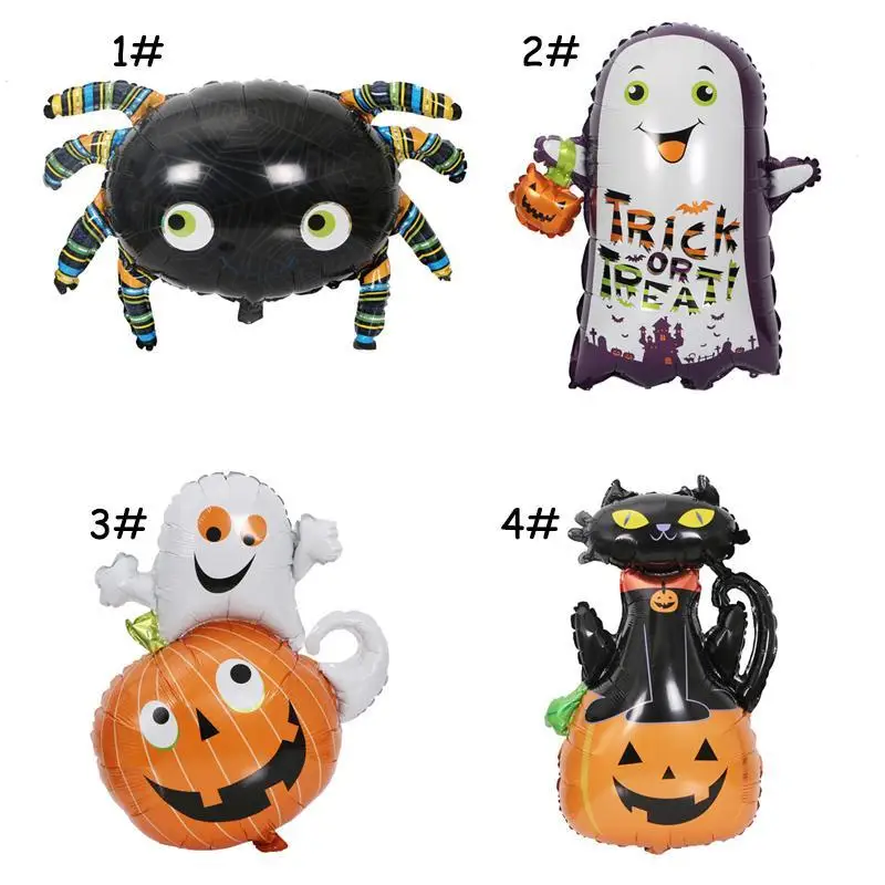 Halloween Pumpkin Ghost Balloons Halloween Decorations Foil