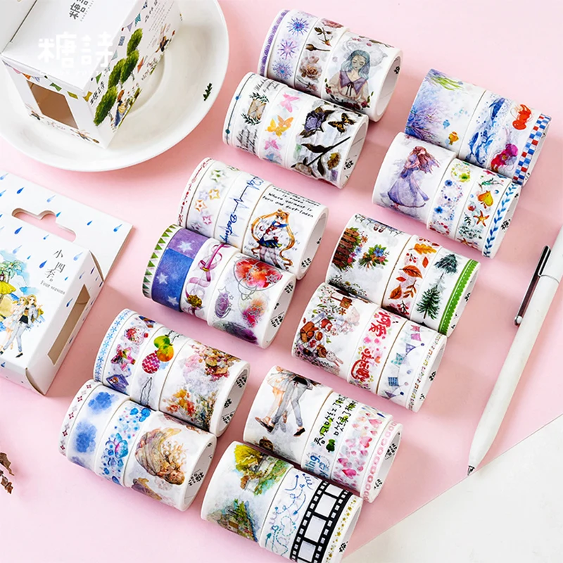 8 Pcs/Box Beautiful Jellyfish Flower washi tape diy decoration for scrapbooking masking tape adhesive tape
8 Pcs/Box Beautiful Jellyfish Flower washi tape diy decoration for scrapbooking masking tape adhesive tape