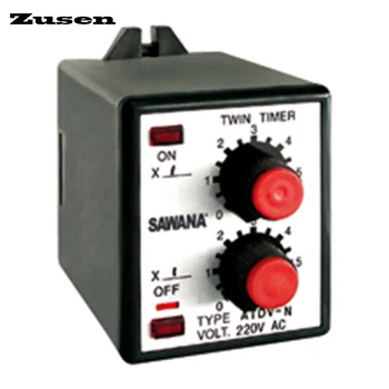 Zusen ATDV-N3 twin time relay DC12V/24V/36V/AC110V/220V/380V